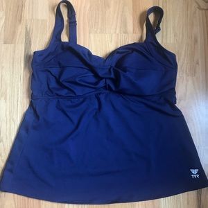 Size 16 TYR navy tankini top